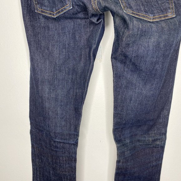 NUDIE Jeans CO Tight LOng John Blue Jeans Men's 26 x 34 Organic Stretch Denim - Picture 9 of 11